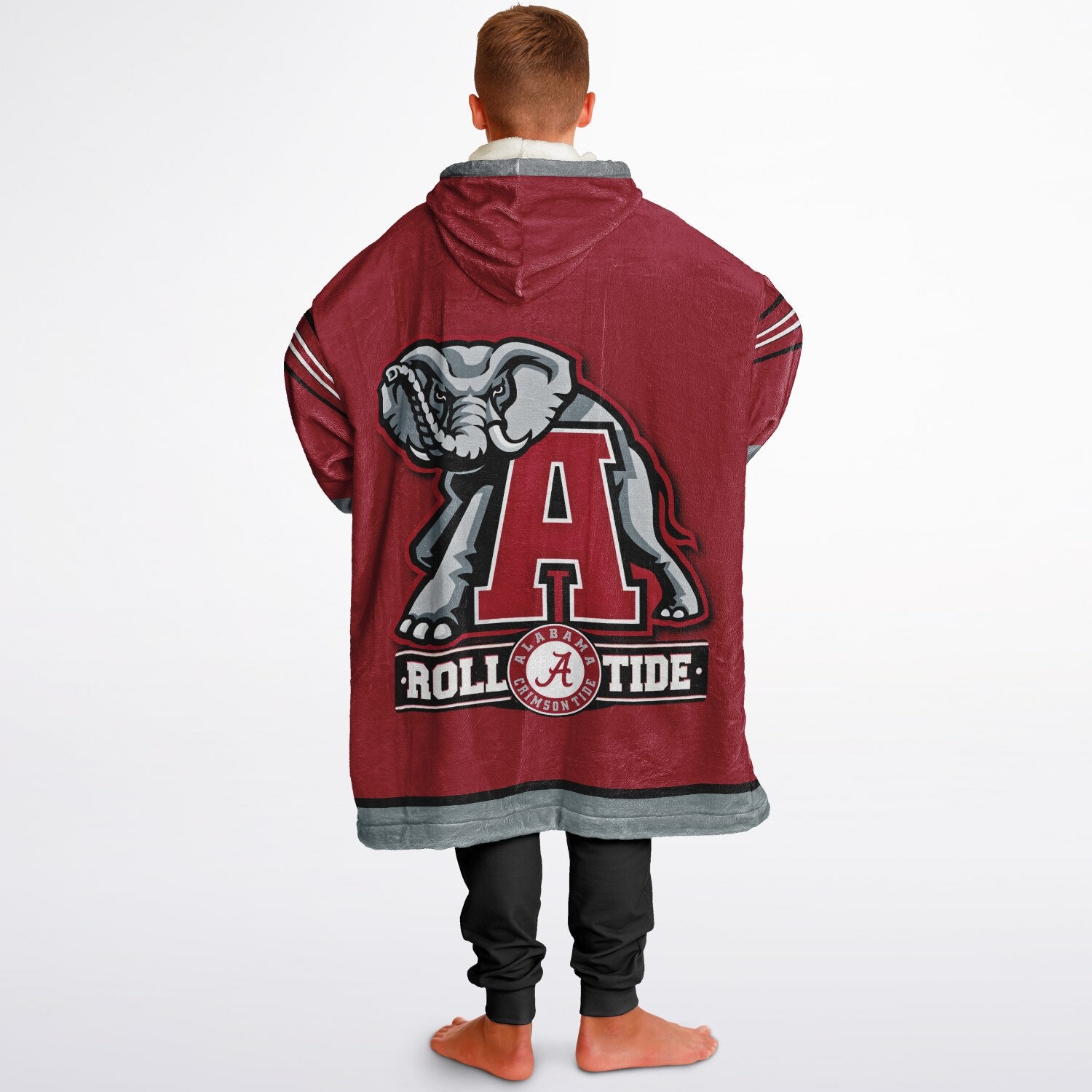 Youth Alabama Crimson Tide Red Oversize Game Day Lounge Hoodie