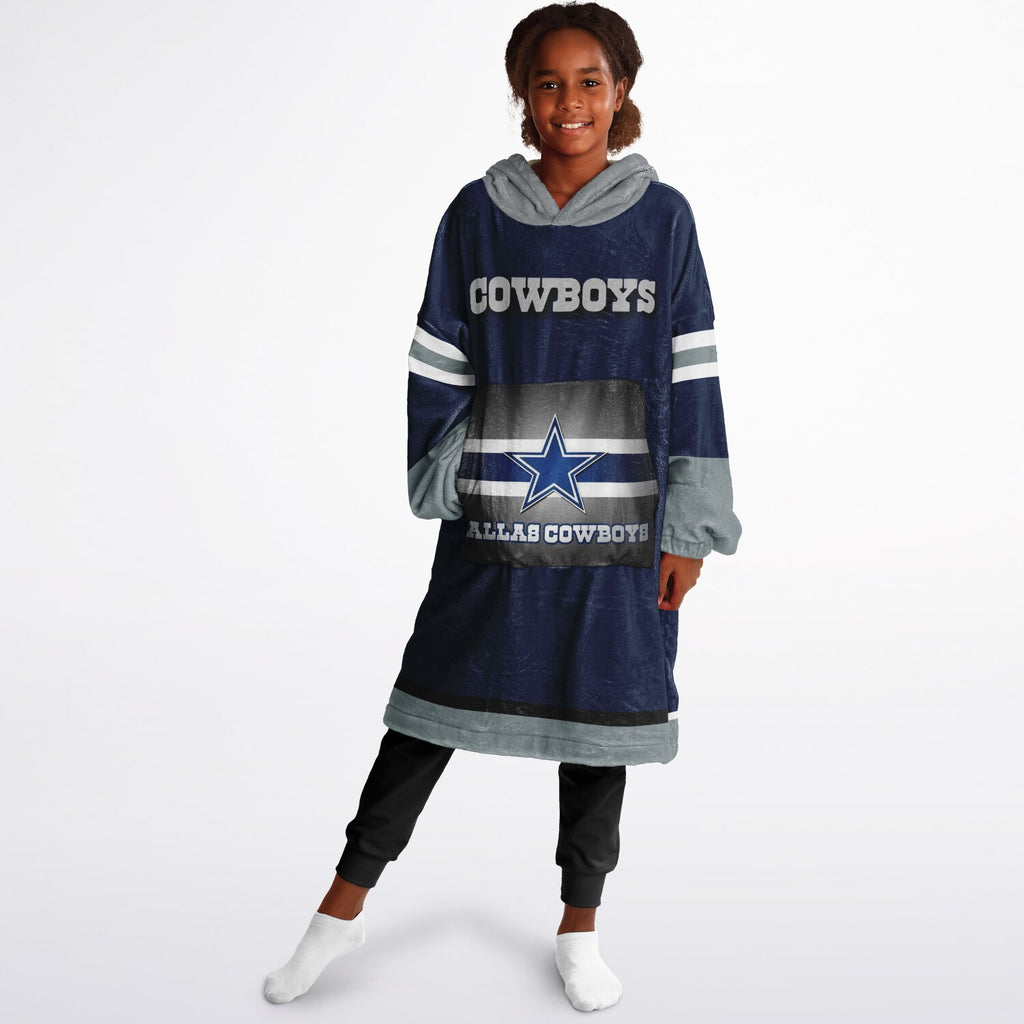 Youth Dallas Cowboys Blue Star Oversize Game Day Lounge Hoodie