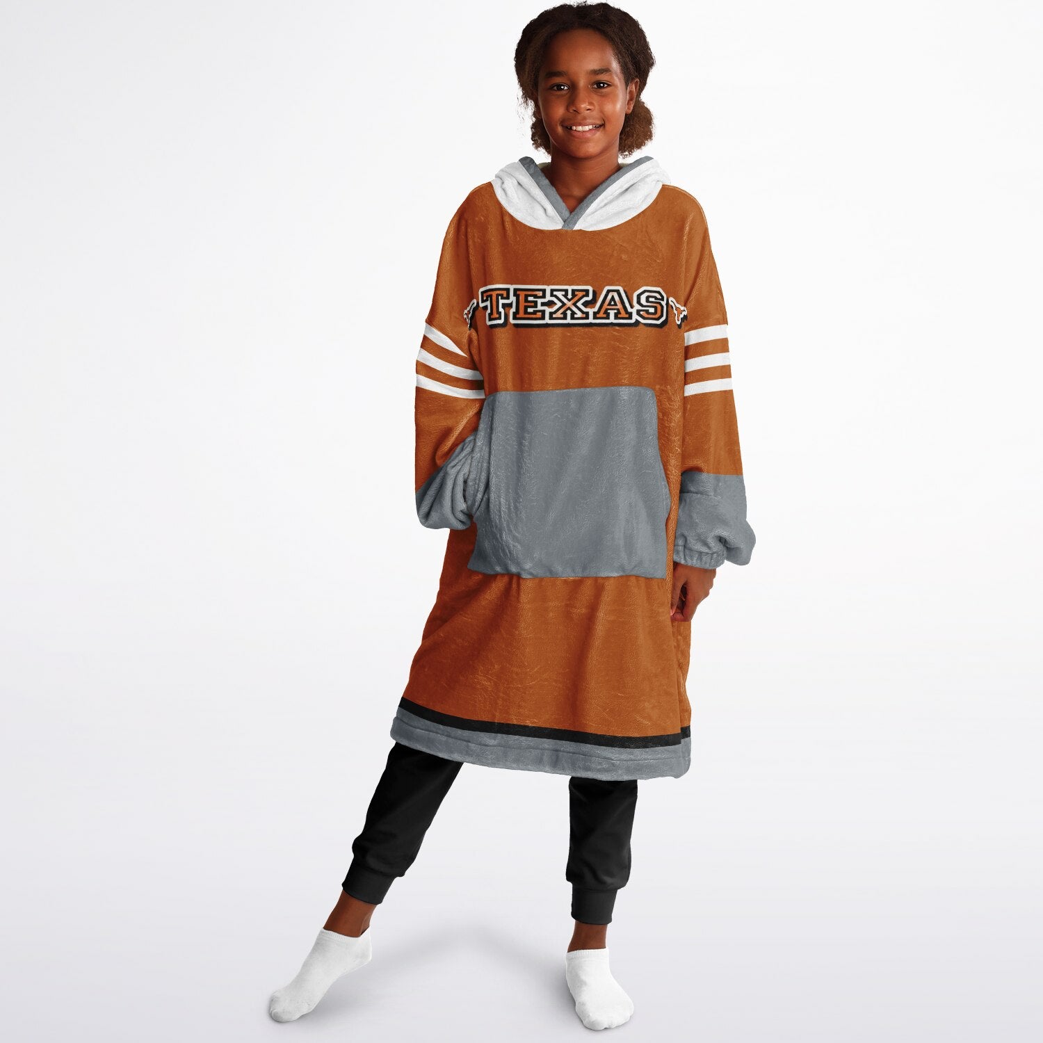 Youth Texas Longhorns Burnt Orange Oversize Game Day Lounge Hoodie