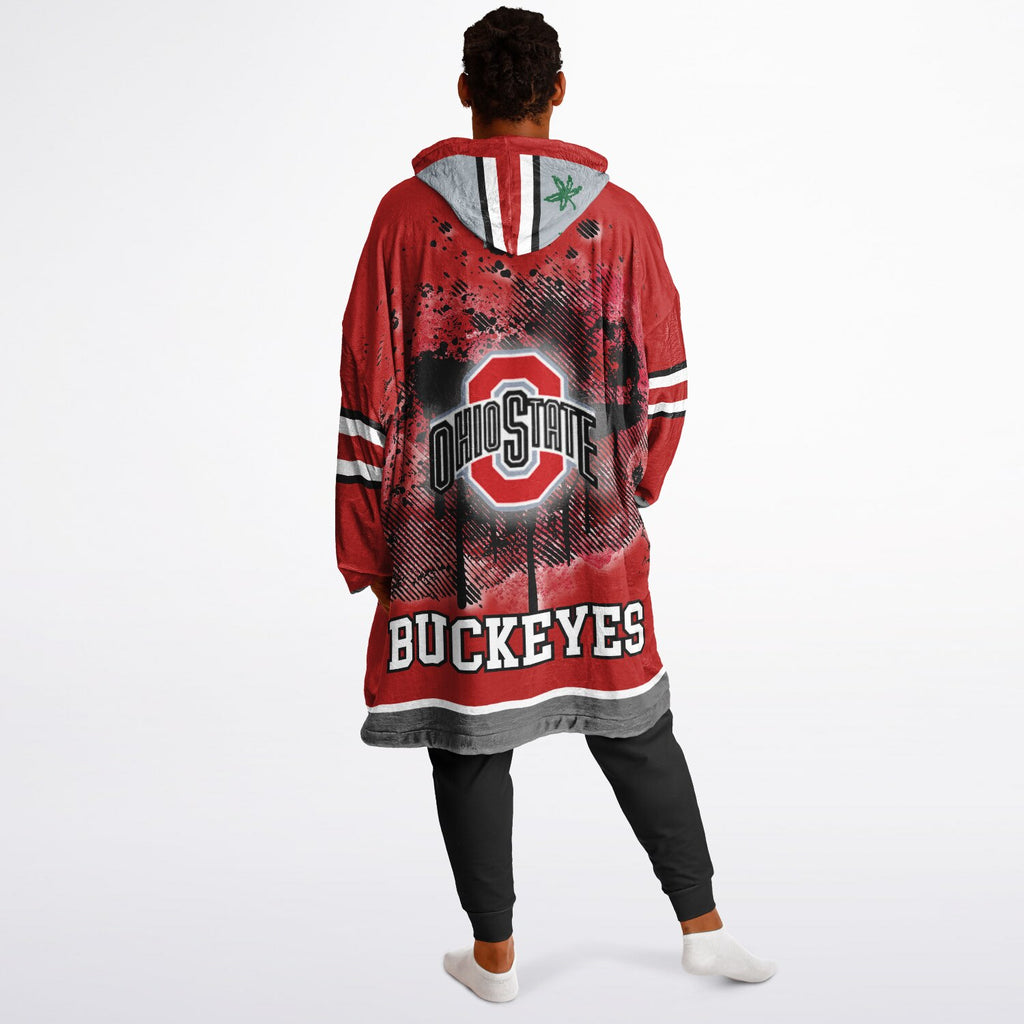 Ohio State Buckeyes Scarlet & Grey Adult Game Day Lounge Hoodie