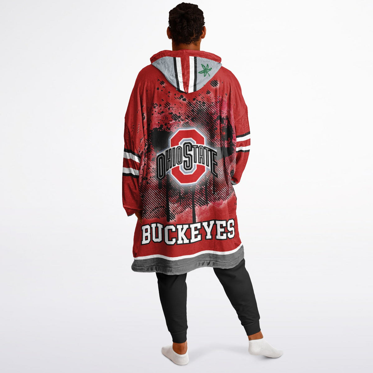 Ohio State Buckeyes Scarlet & Grey Adult Game Day Lounge Hoodie