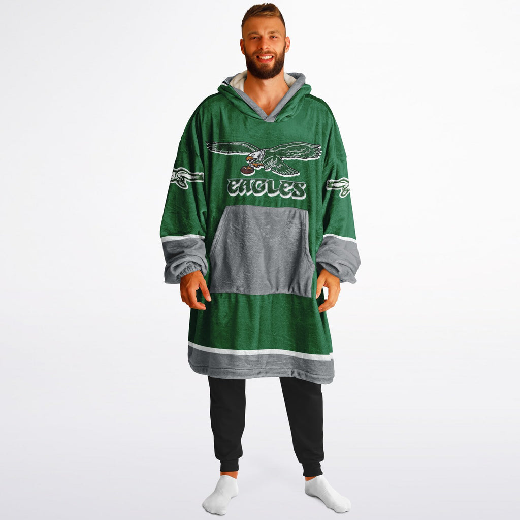Eagles Retro Green Adult Game Day Lounge Hoodie Super Bowl Edition
