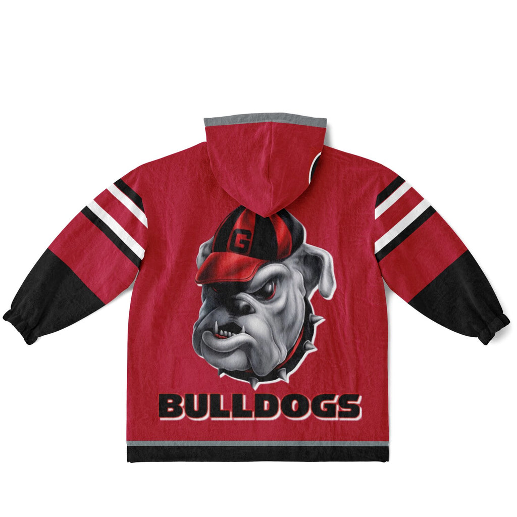Youth Georgia Bulldogs Red Oversize Game Day Lounge Hoodie