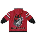 Youth Georgia Bulldogs Red Oversize Game Day Lounge Hoodie