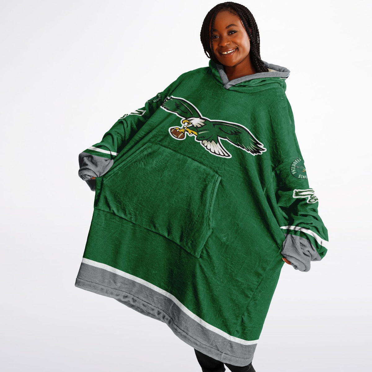 Eagles Kelly Green Adult Game Day Lounge Hoodie Lime Green Birds