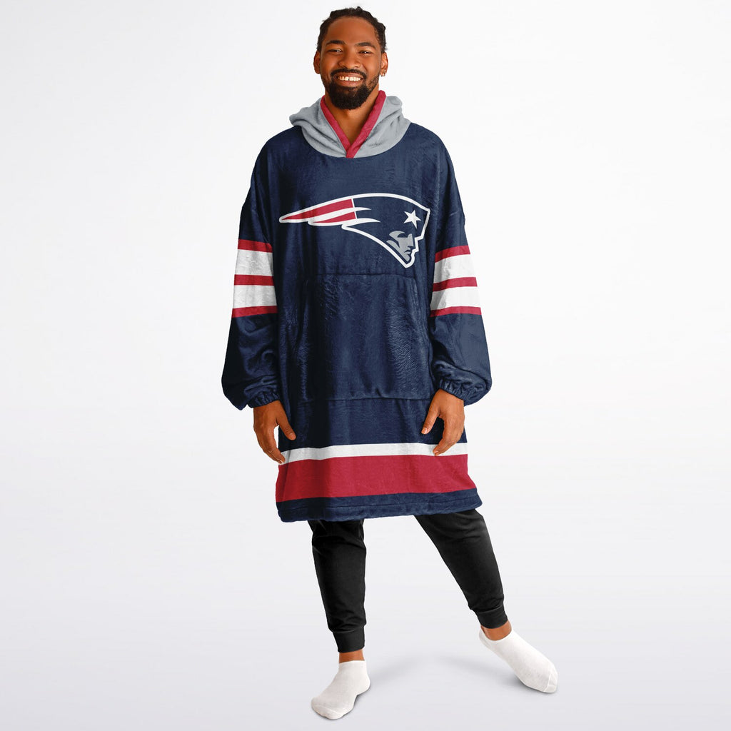 New England Patriots Blue Adult Game Day Lounge Hoodie