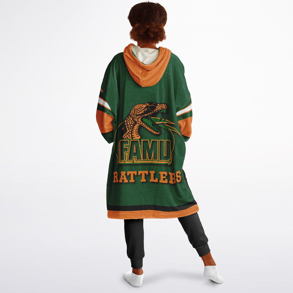Youth FAMU Rattlers Green Oversize Game Day Lounge Hoodie