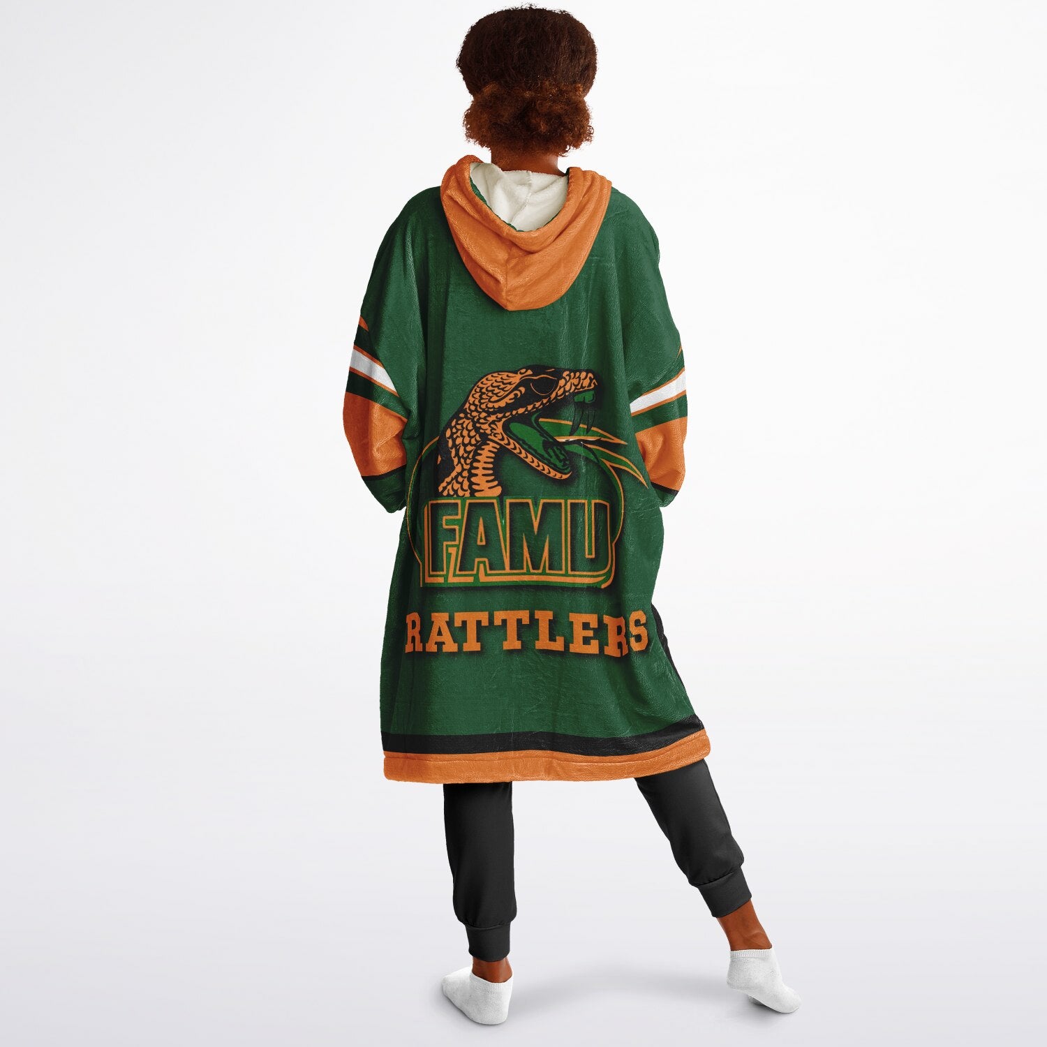 Youth FAMU Rattlers Green Oversize Game Day Lounge Hoodie