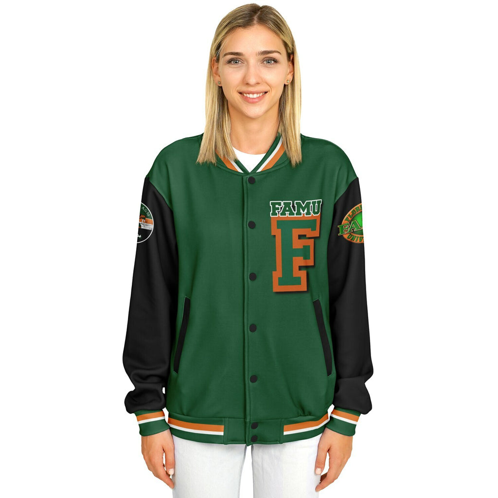 FAMU Black Venom Green Varsity Jacket