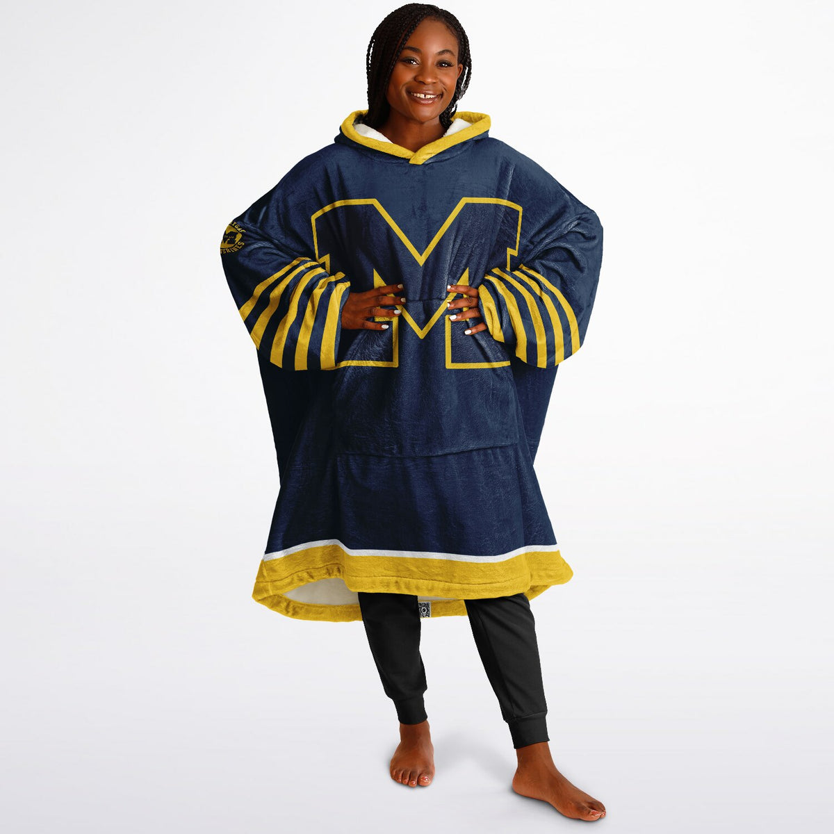 Michigan Wolverines Maize & Blue Adult Game Day Lounge Hoodie