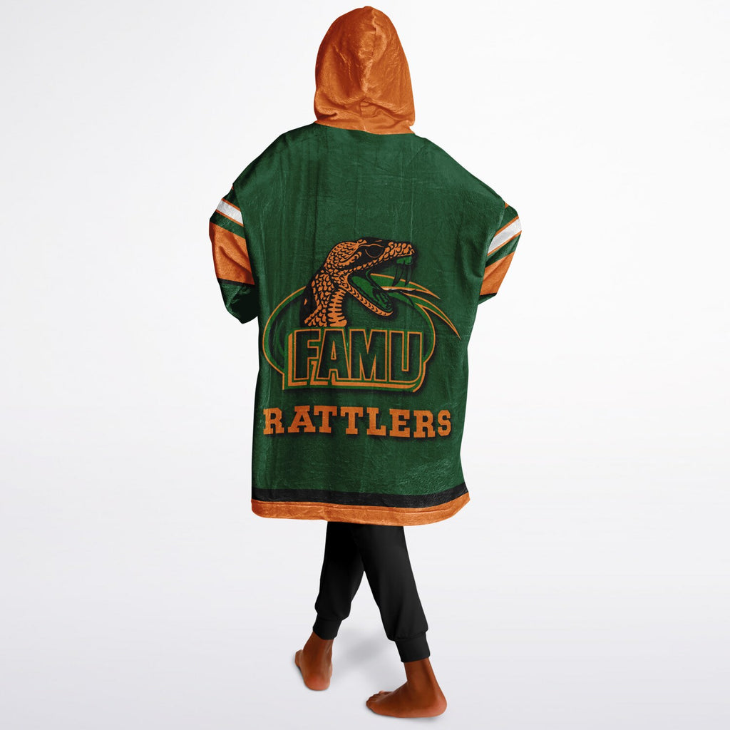 Youth FAMU Rattlers Green Oversize Game Day Lounge Hoodie