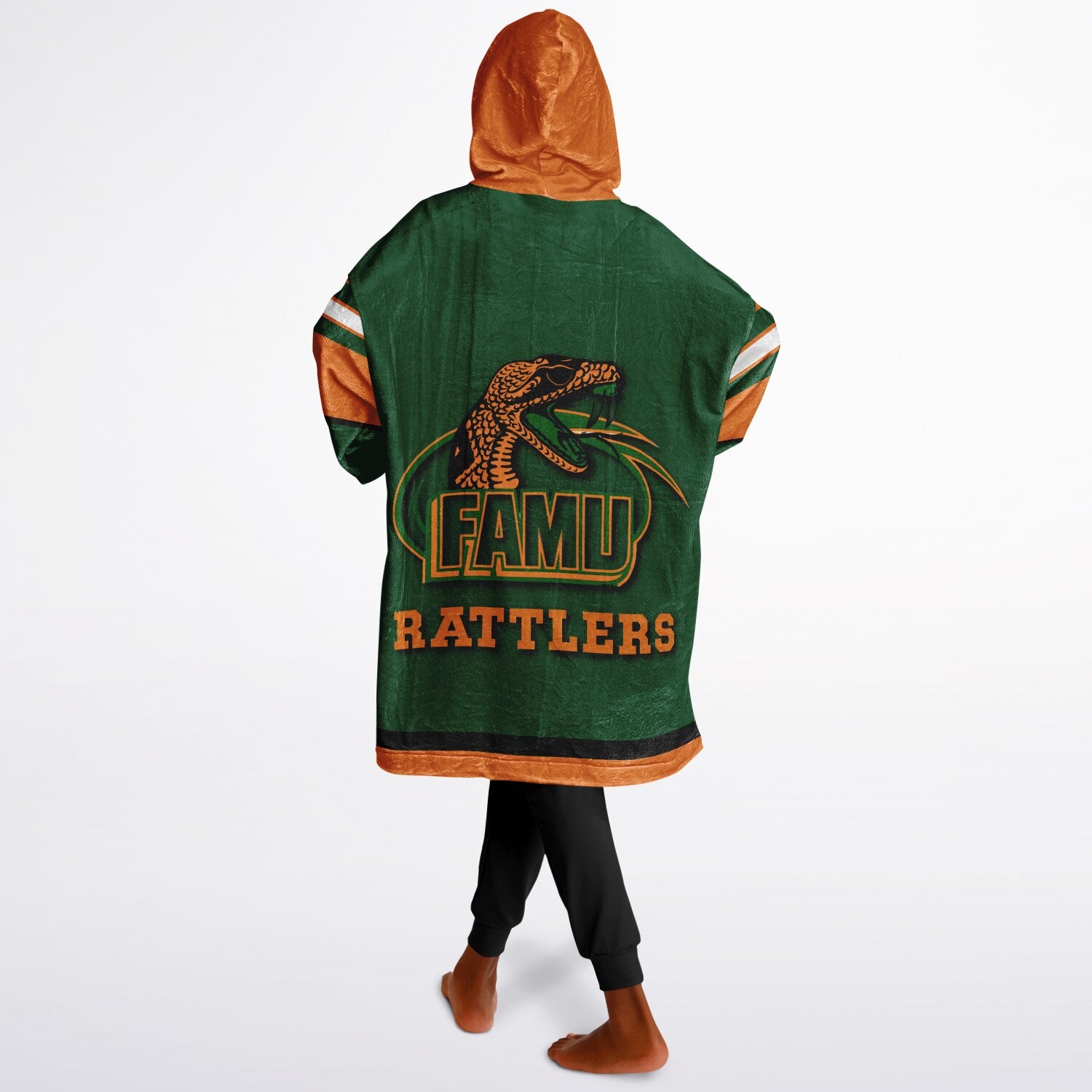Youth FAMU Rattlers Green Oversize Game Day Lounge Hoodie