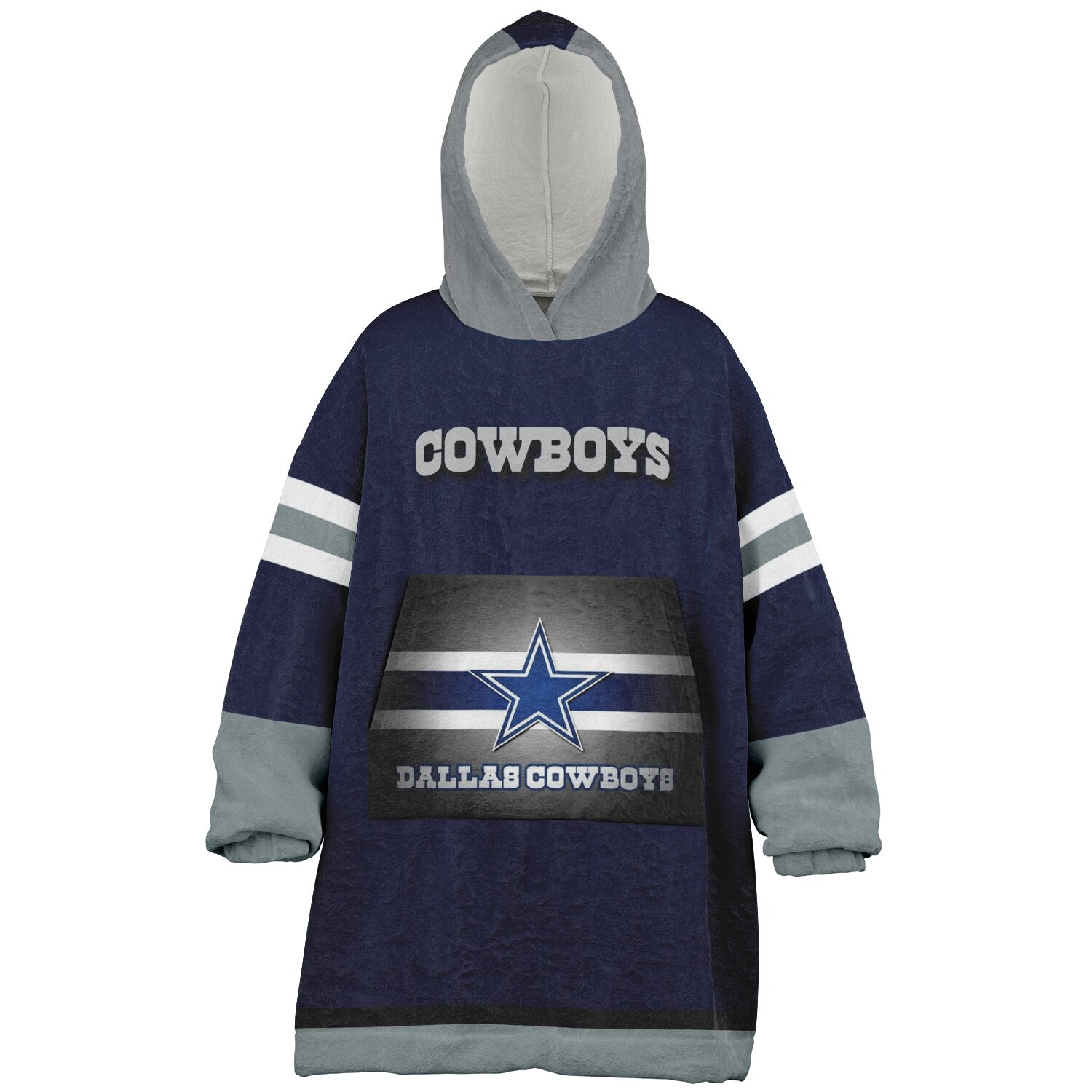 Youth Dallas Cowboys Blue Star Oversize Game Day Lounge Hoodie