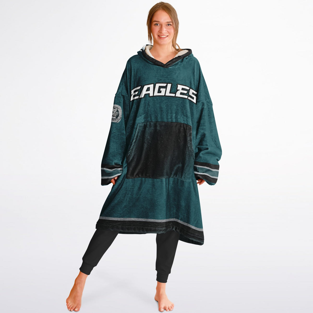 Eagles Victory Green Adult Game Day Lounge Hoodie Super Bowl Edition