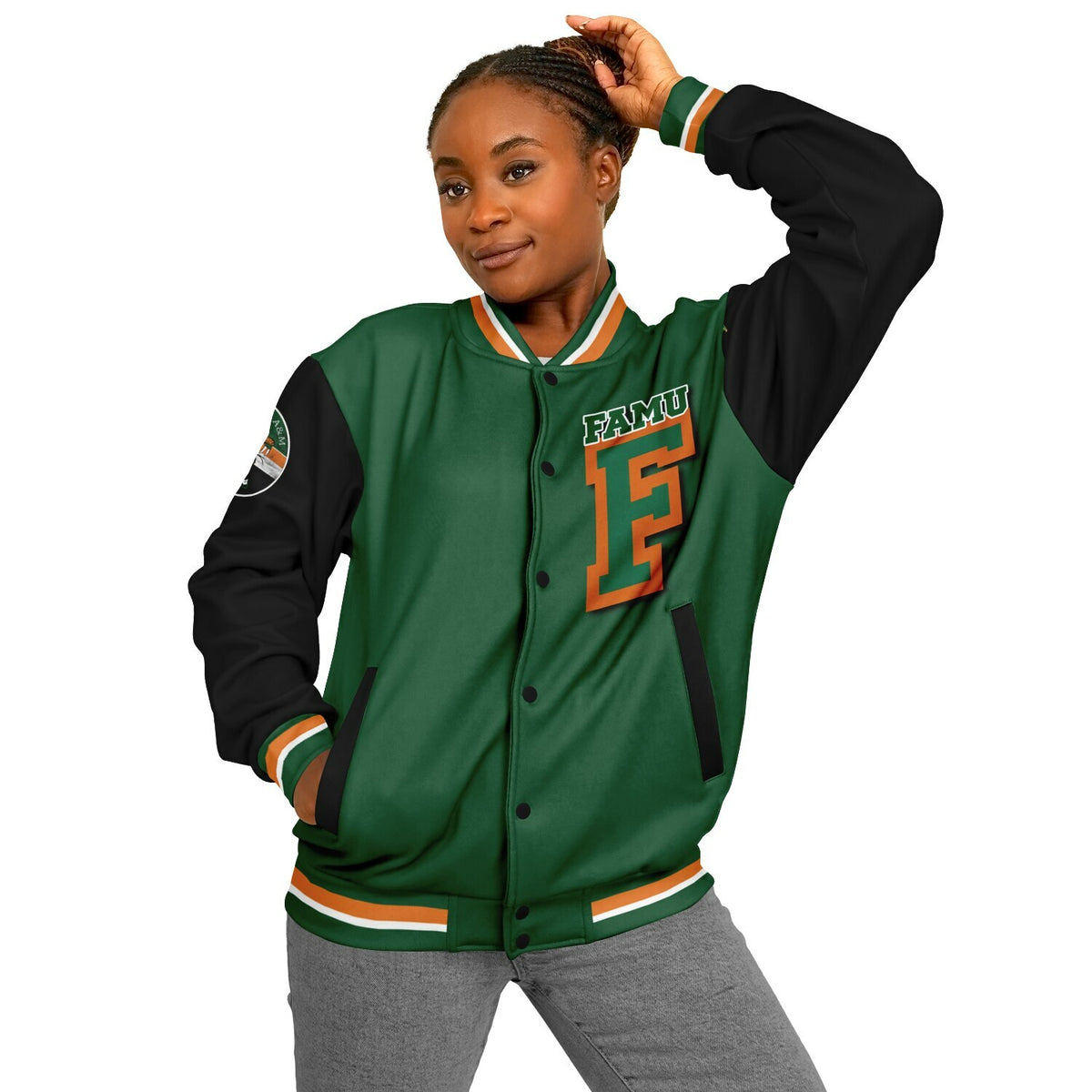 FAMU Black Venom Green Varsity Jacket
