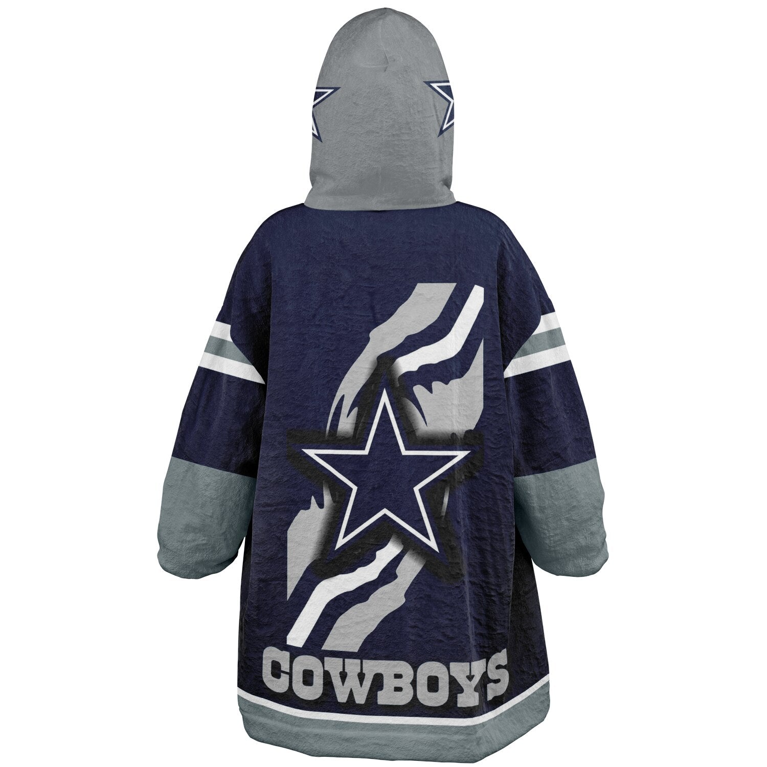 Youth Dallas Cowboys Blue Star Oversize Game Day Lounge Hoodie