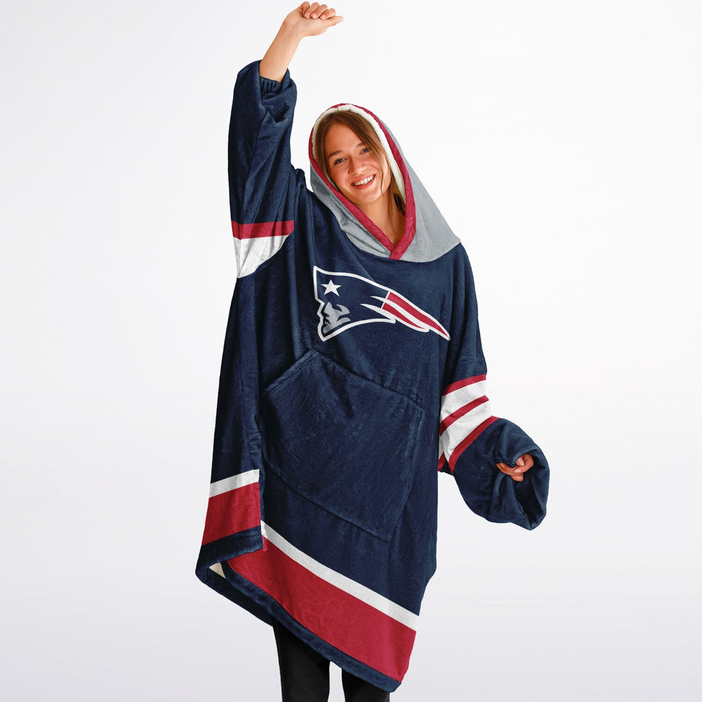 New England Patriots Blue Adult Game Day Lounge Hoodie