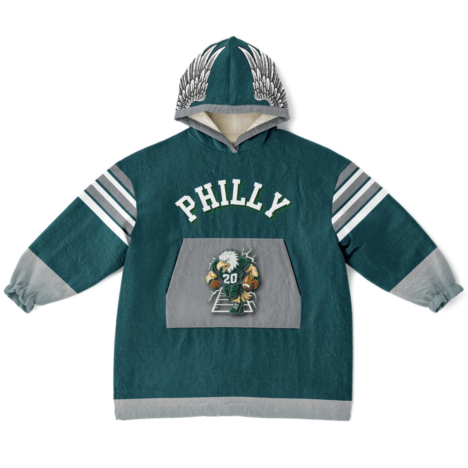 Youth Oversize Hooded Blanket Philly Player Green S.B. Champion 2024