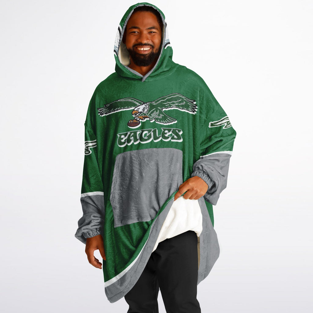 Eagles Retro Green Adult Game Day Lounge Hoodie Super Bowl Edition