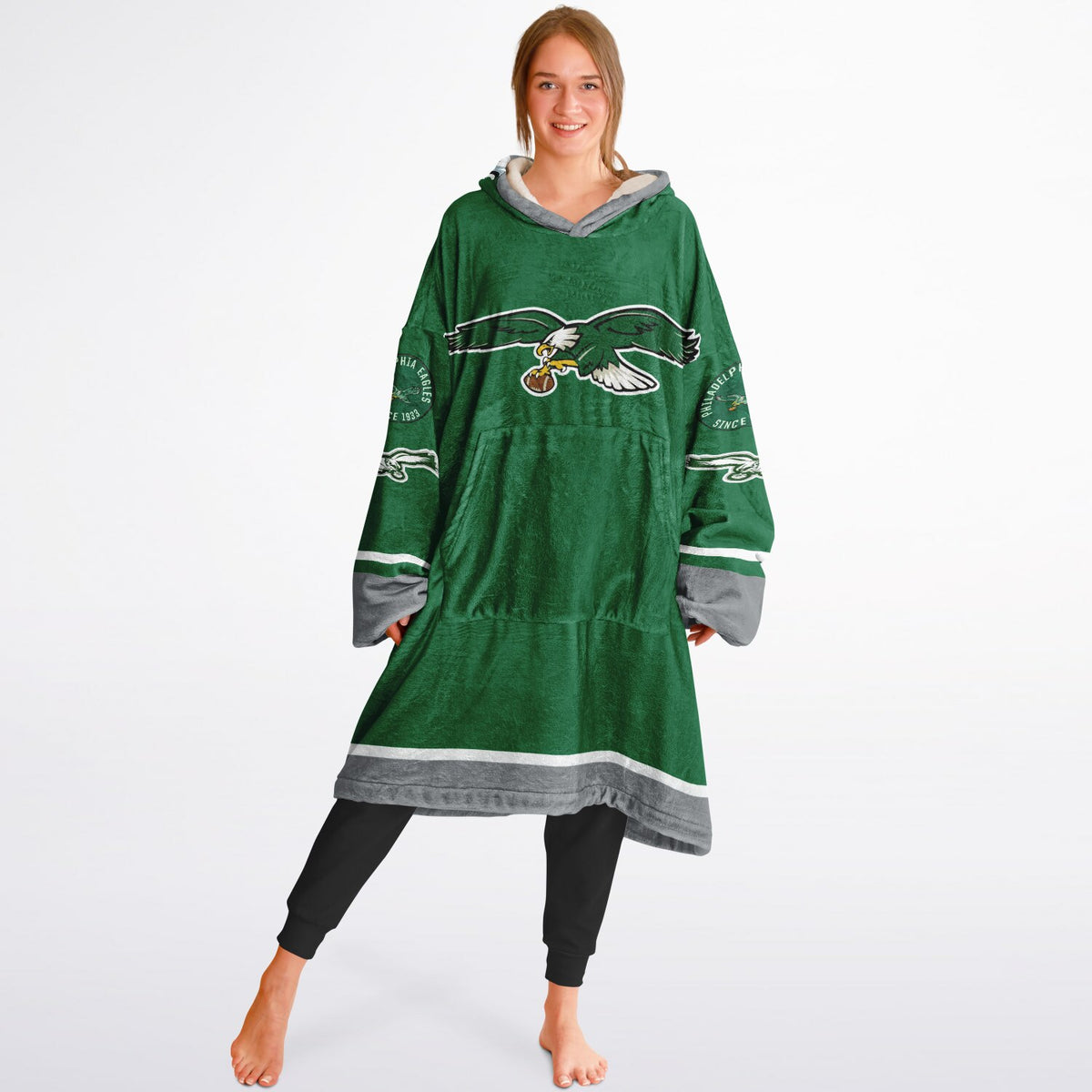 Eagles Kelly Green Adult Game Day Lounge Hoodie Lime Green Birds