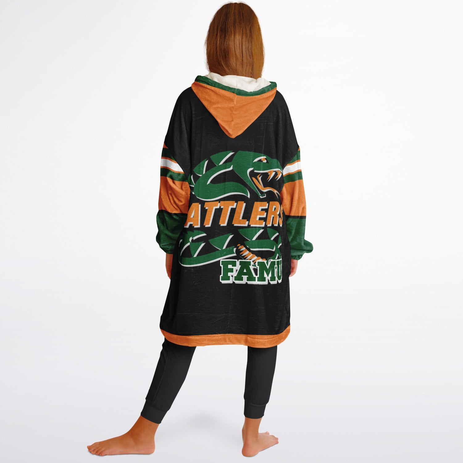 Youth FAMU Rattlers Black Oversize Game Day Lounge Hoodie