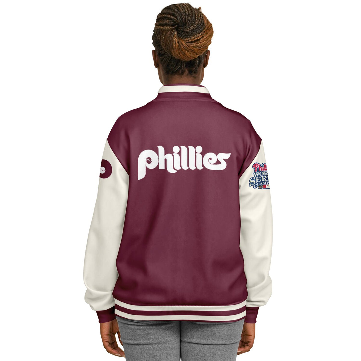 Philadelphia Phillies Maroon Baseball Jacket