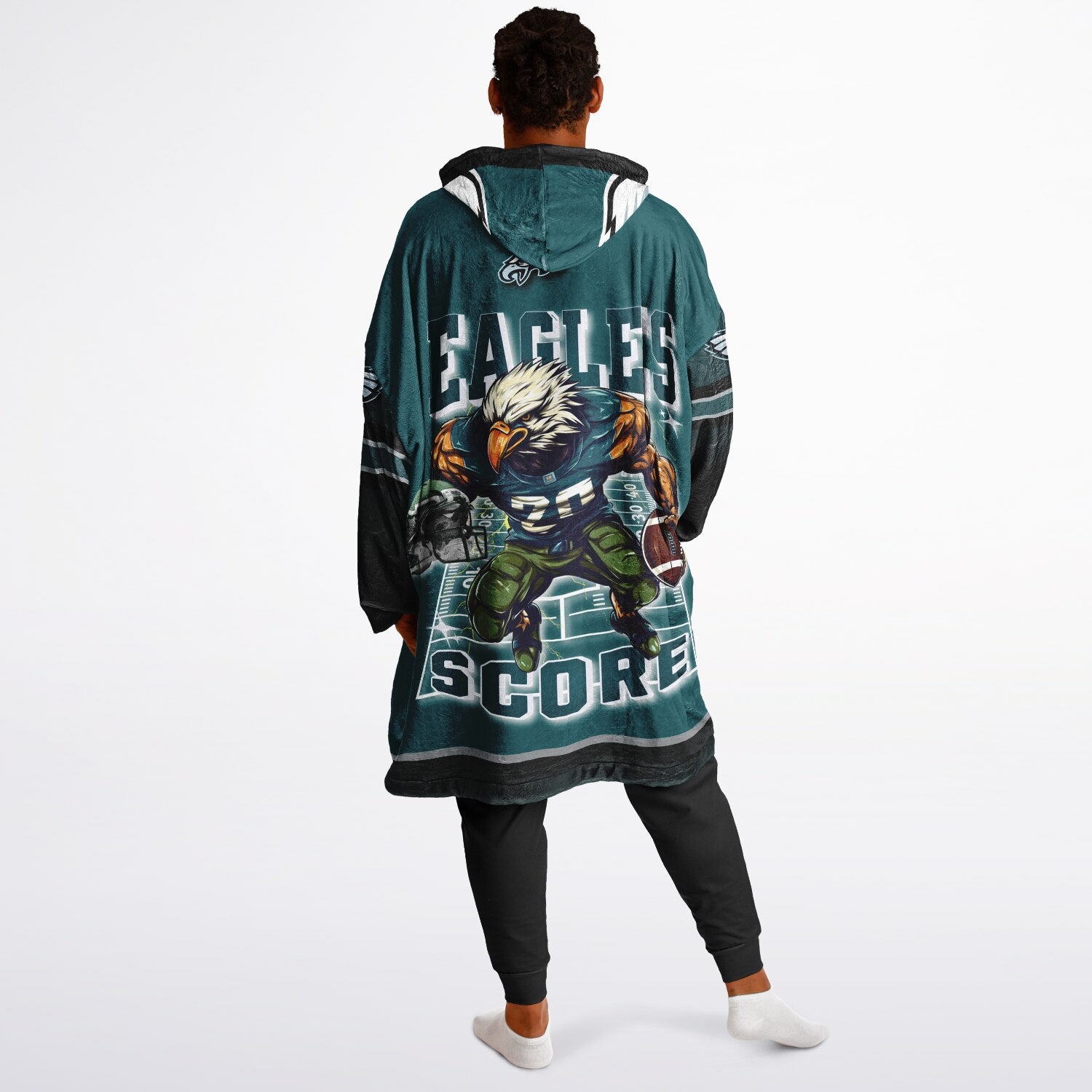 Eagles Victory Green Adult Game Day Lounge Hoodie