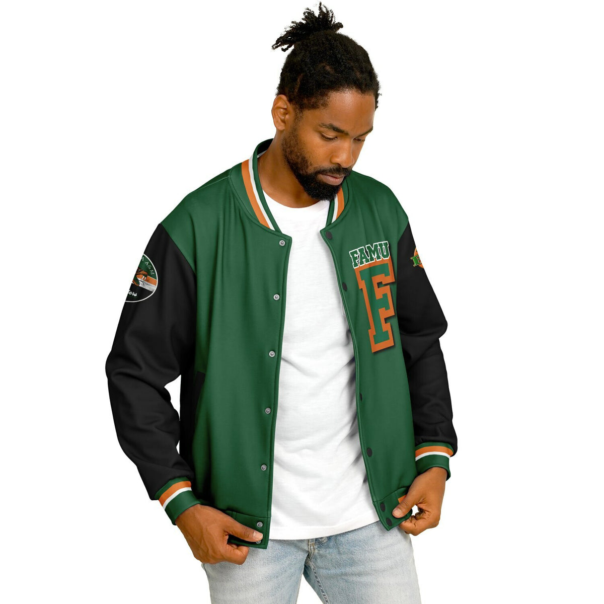 FAMU Black Venom Green Varsity Jacket