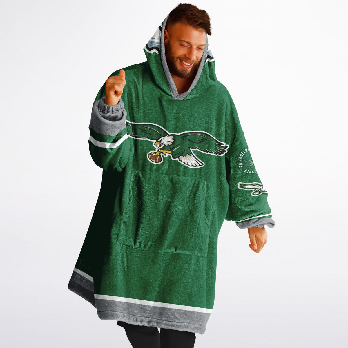 Eagles Kelly Green Adult Game Day Lounge Hoodie Lime Green Birds