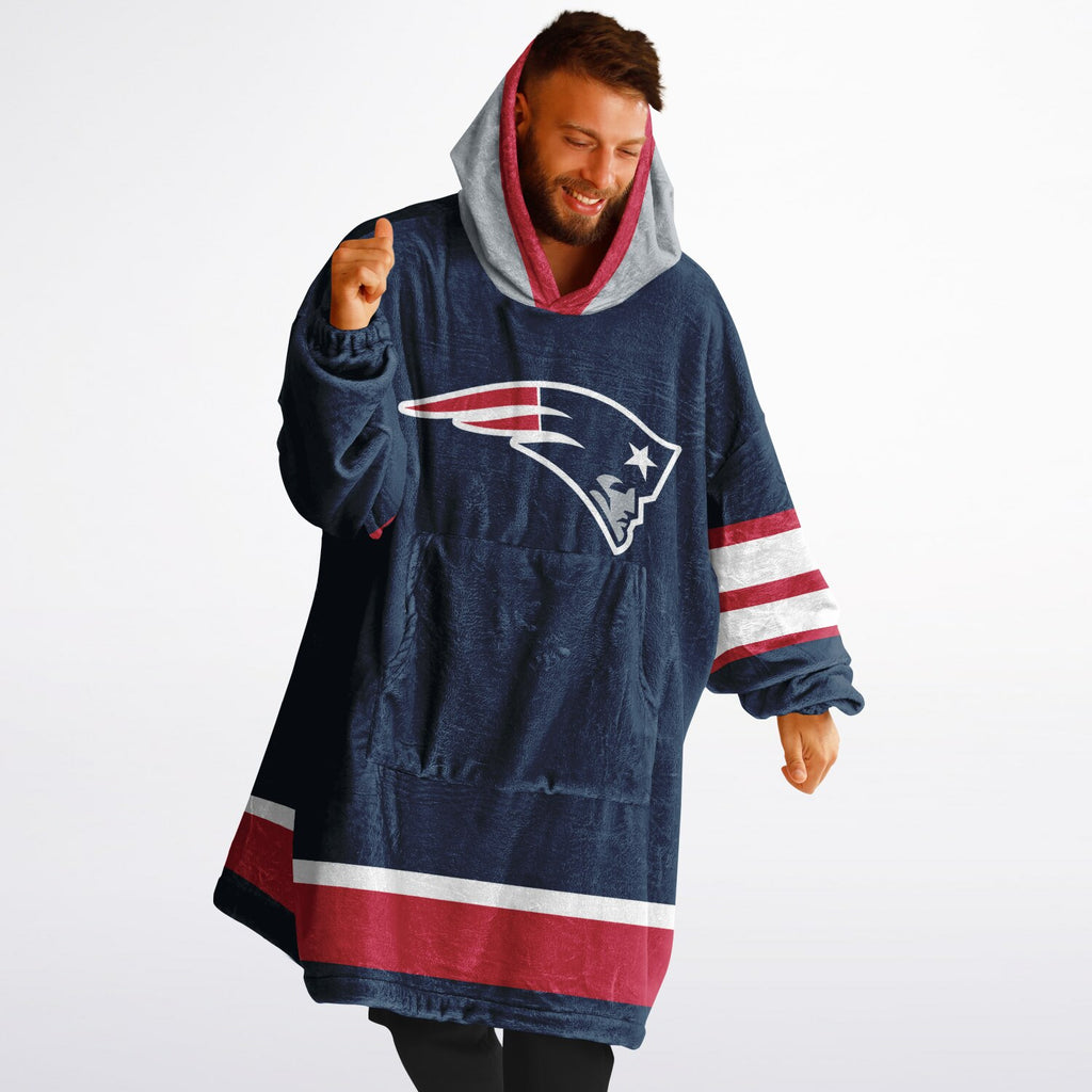 New England Patriots Blue Adult Game Day Lounge Hoodie