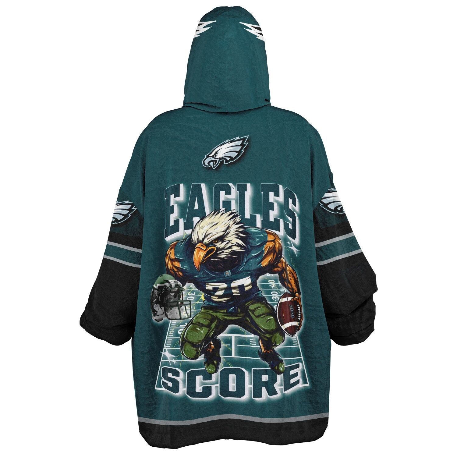 Eagles Victory Green Adult Game Day Lounge Hoodie