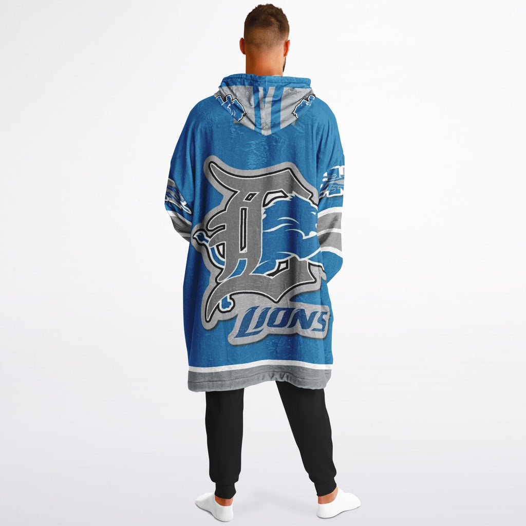 Detroit Lions Blue Adult Game Day Lounge Hoodie
