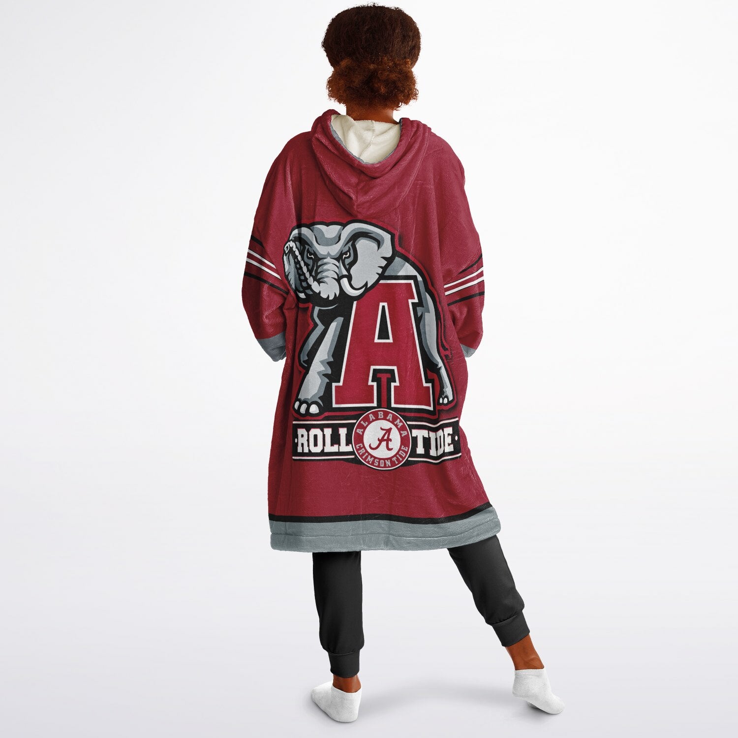 Youth Alabama Crimson Tide Red Oversize Game Day Lounge Hoodie
