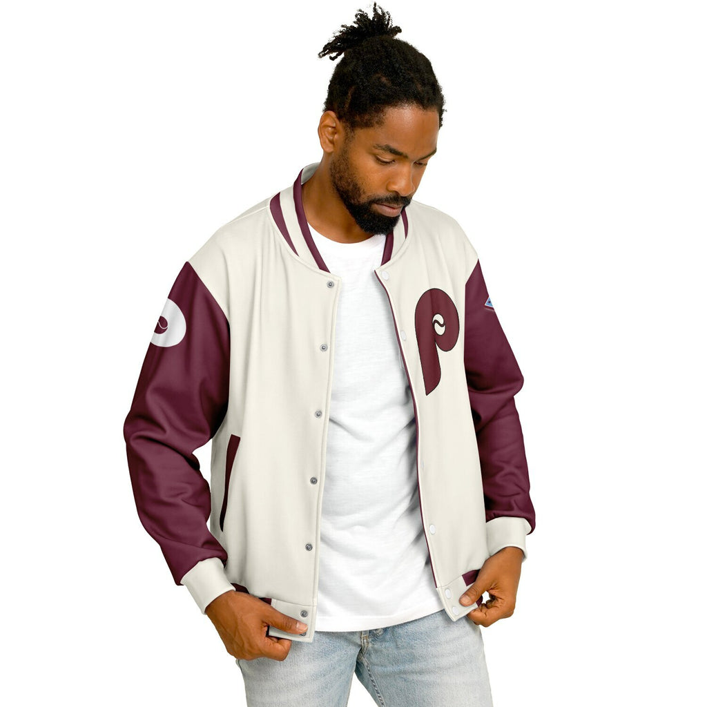 Phillies Cream Baseball Jacket