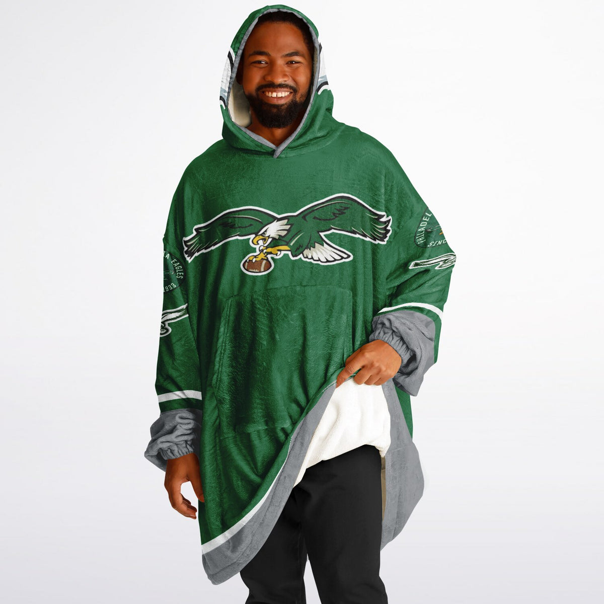 Eagles Kelly Green Adult Game Day Lounge Hoodie Lime Green Birds