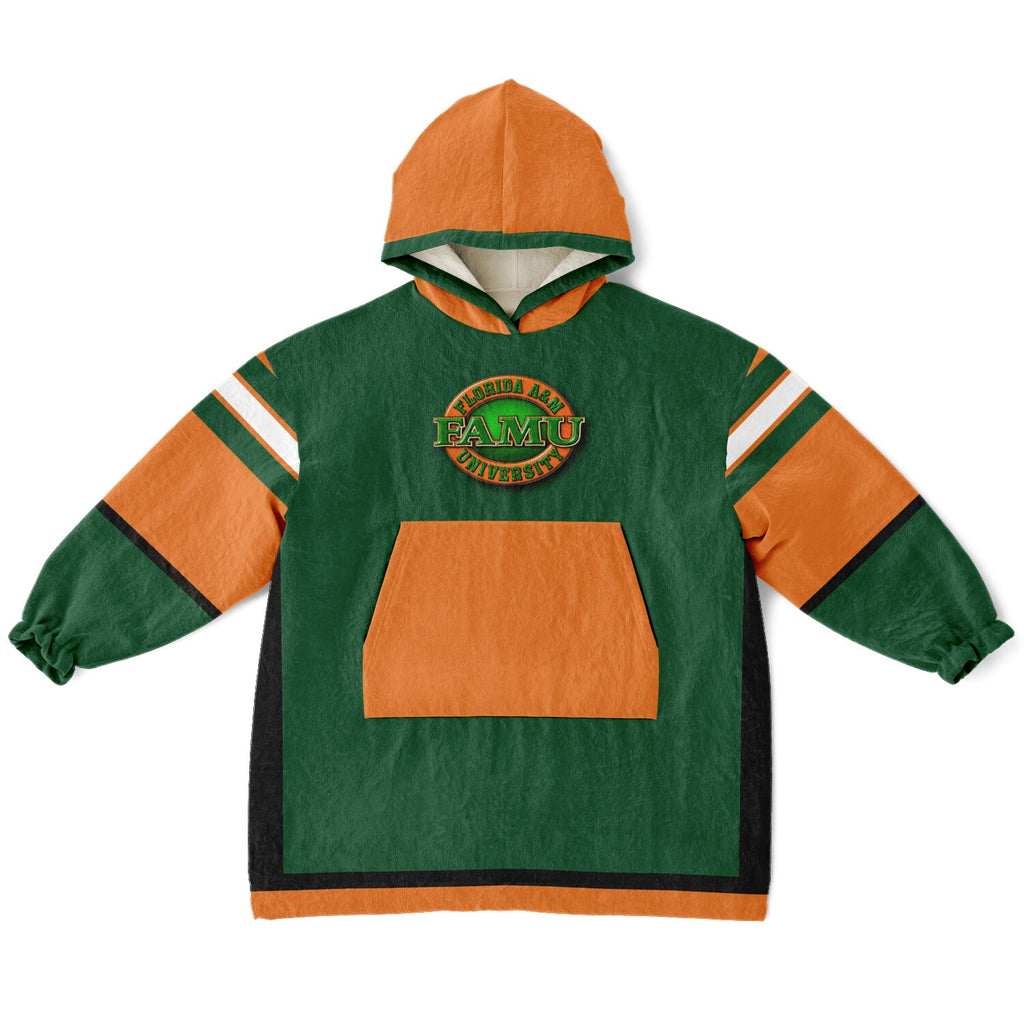 Youth FAMU Rattlers Green Oversize Game Day Lounge Hoodie