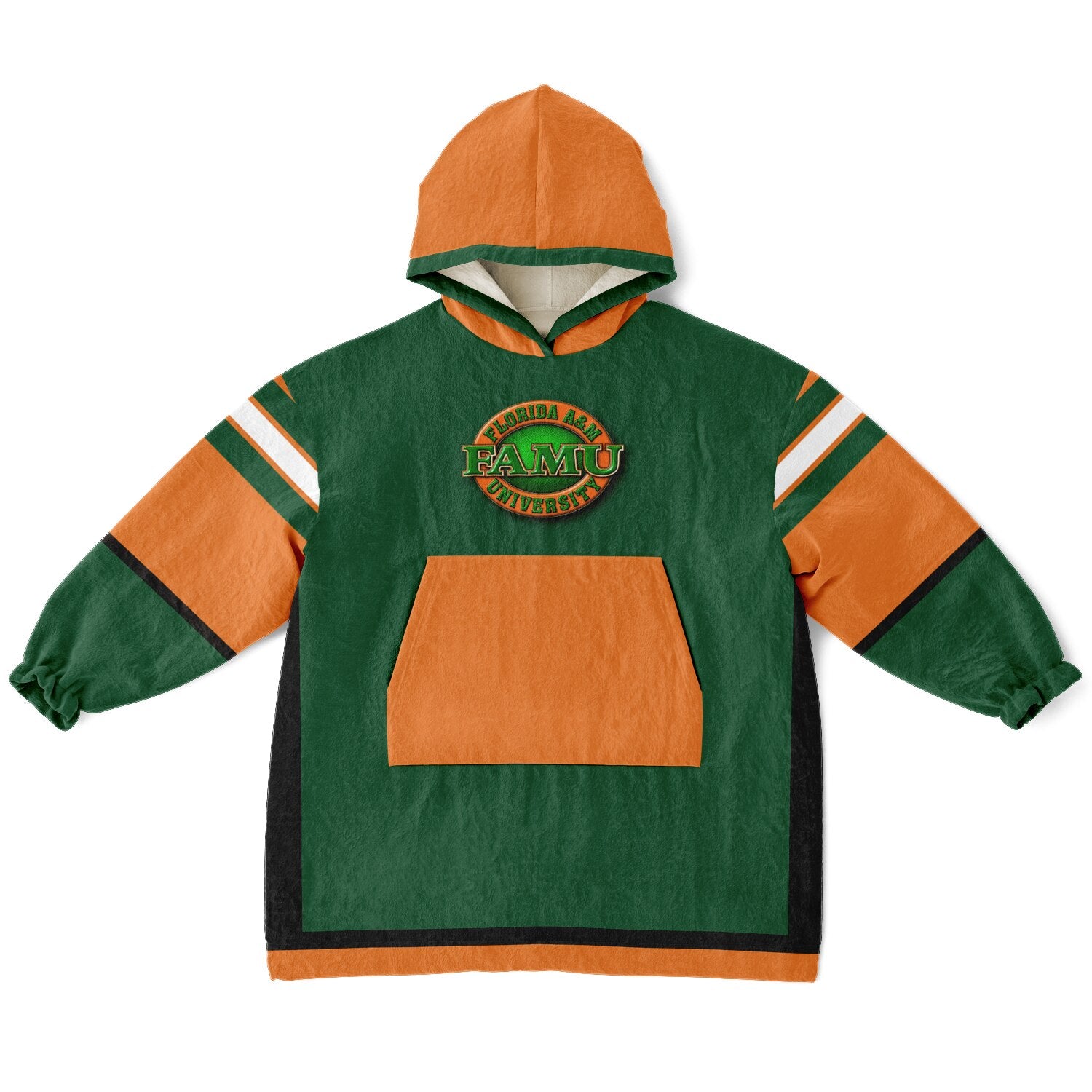 Youth FAMU Rattlers Green Oversize Game Day Lounge Hoodie