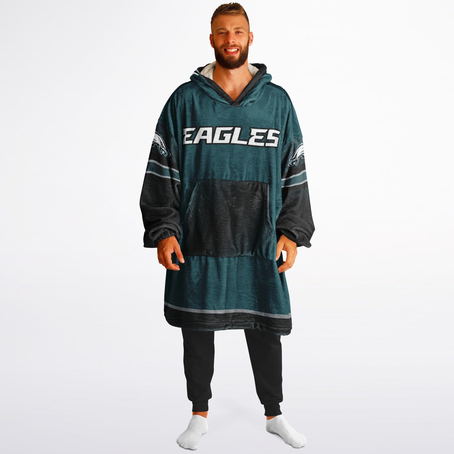 Eagles Victory Green Adult Game Day Lounge Hoodie