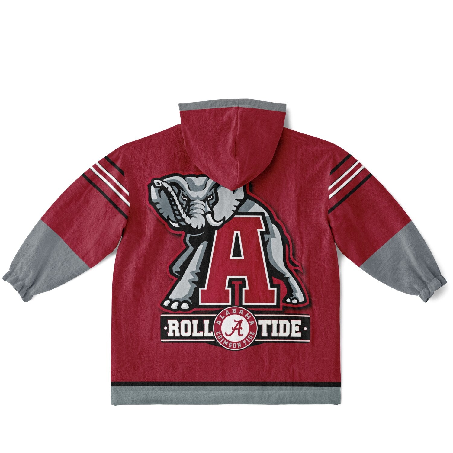 Youth Alabama Crimson Tide Red Oversize Game Day Lounge Hoodie