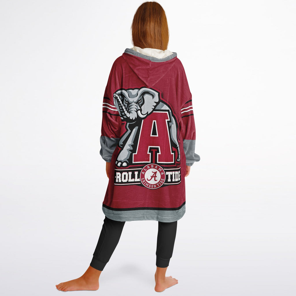 Youth Alabama Crimson Tide Red Oversize Game Day Lounge Hoodie