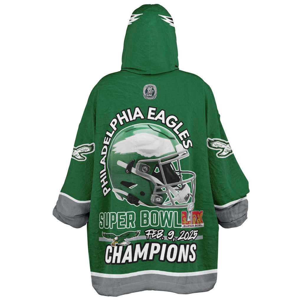 Eagles Retro Green Adult Game Day Lounge Hoodie Super Bowl Edition