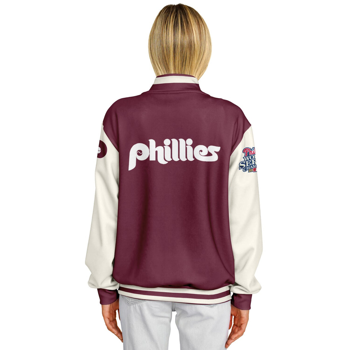 Philadelphia Phillies Maroon Baseball Jacket