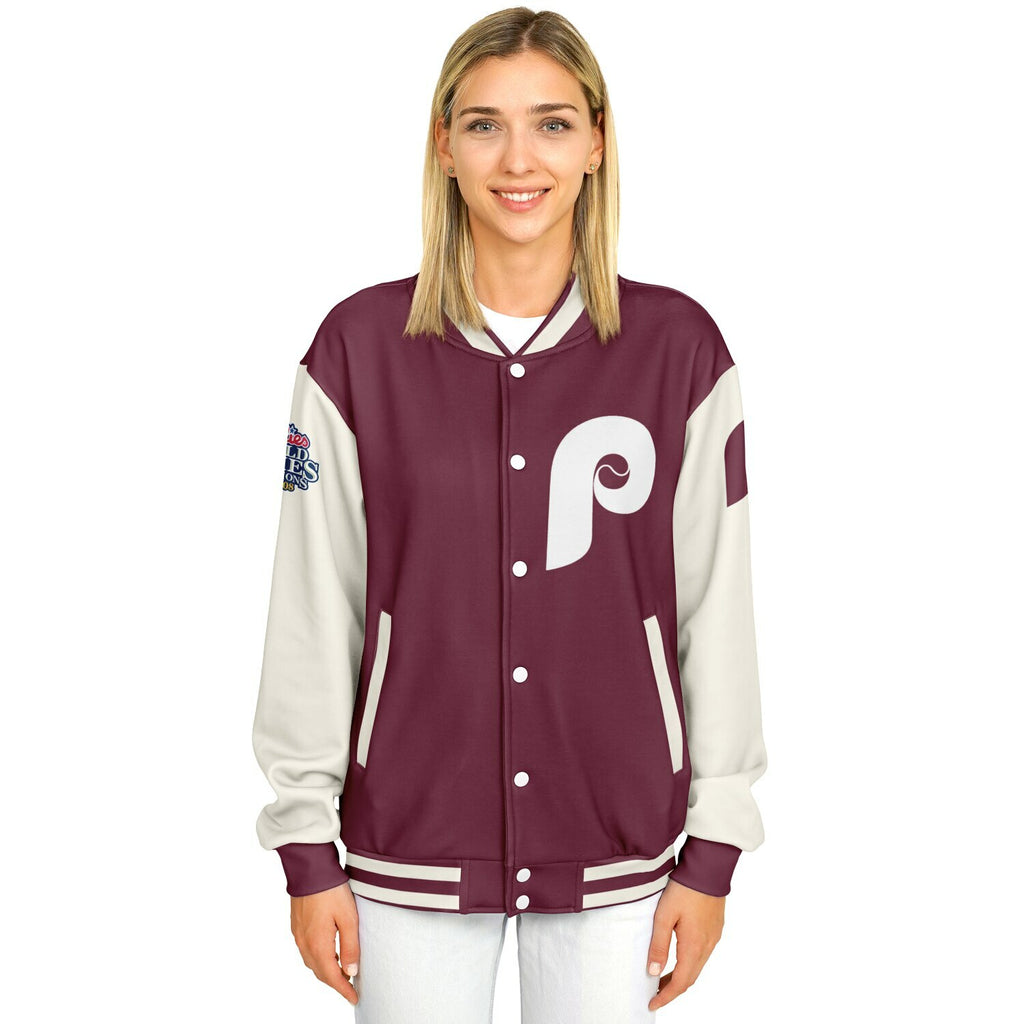 Philadelphia Phillies Maroon Baseball Jacket