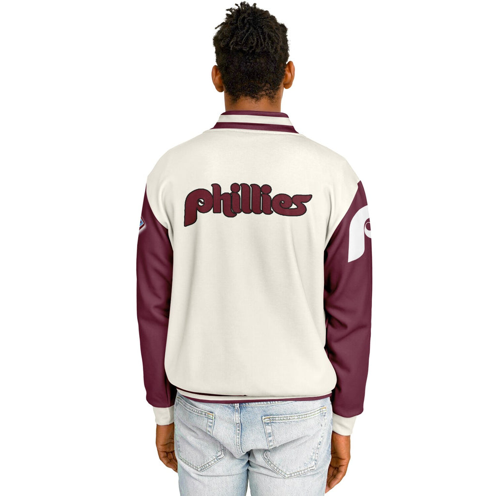 Phillies Cream Baseball Jacket