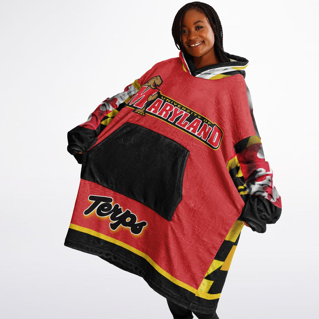 Maryland Flag Adult Game Day Lounge Hoodie