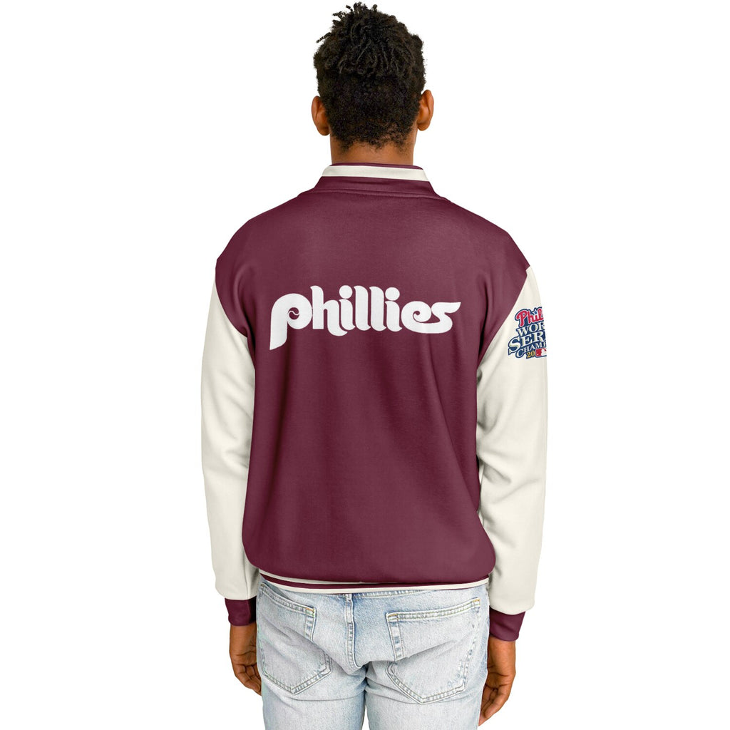 Philadelphia Phillies Maroon Baseball Jacket