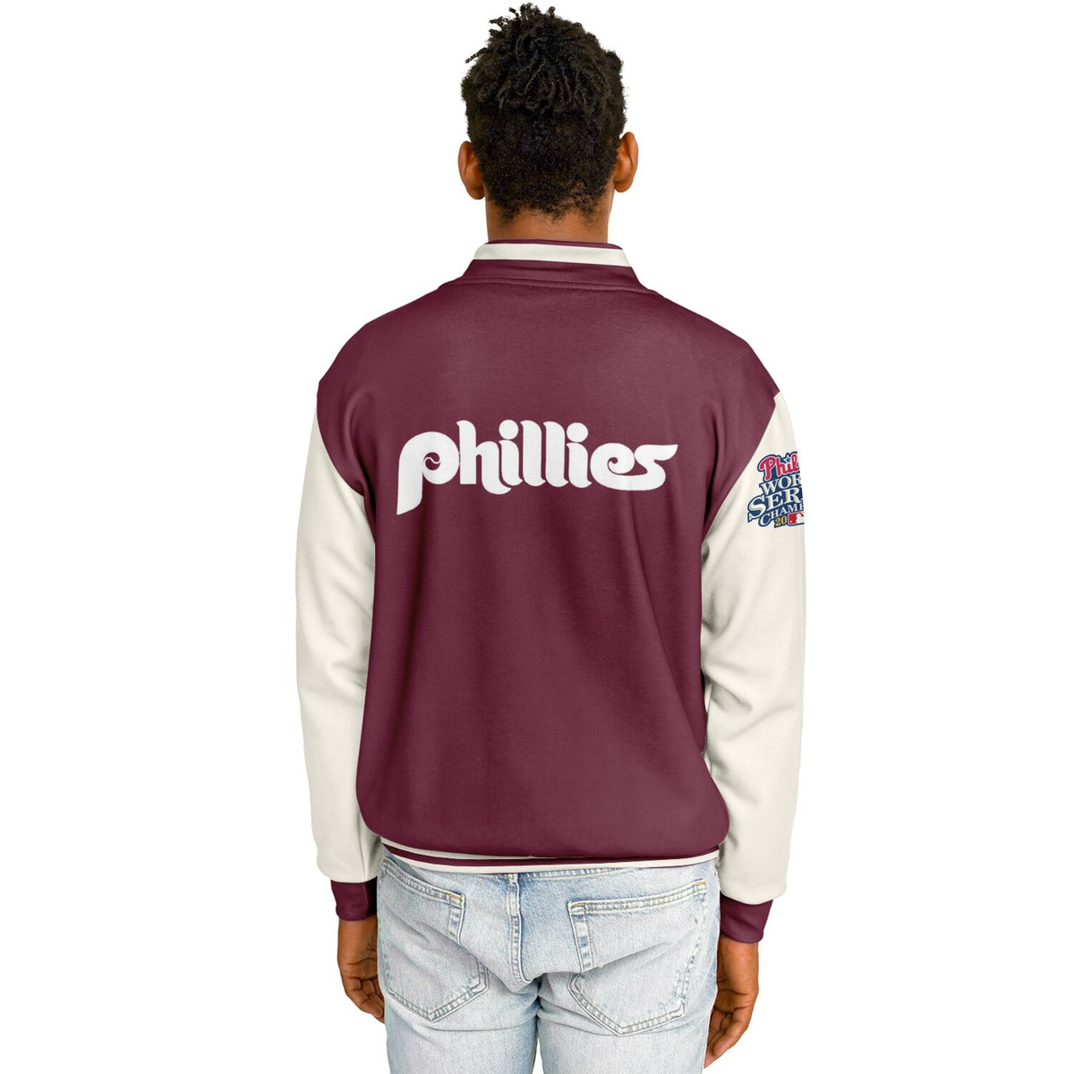 Philadelphia Phillies Maroon Baseball Jacket