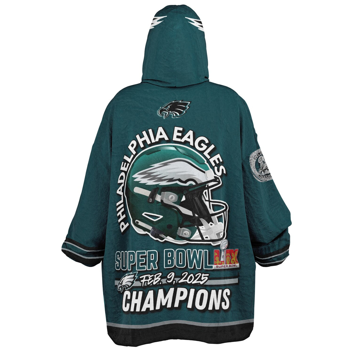 Eagles Victory Green Adult Game Day Lounge Hoodie Super Bowl Edition