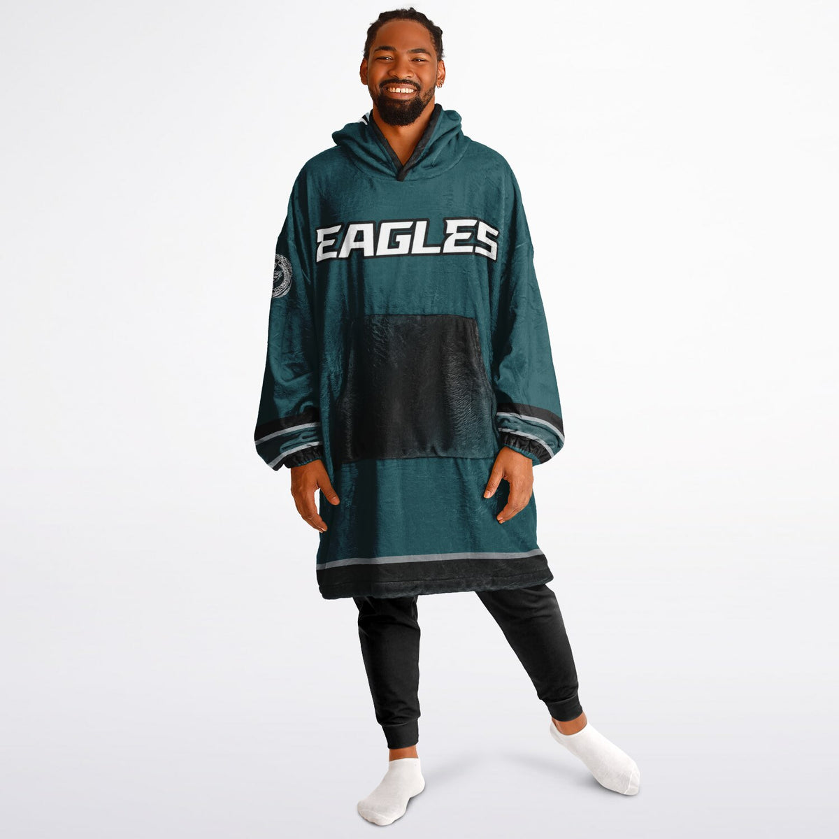 Eagles Victory Green Adult Game Day Lounge Hoodie Super Bowl Edition