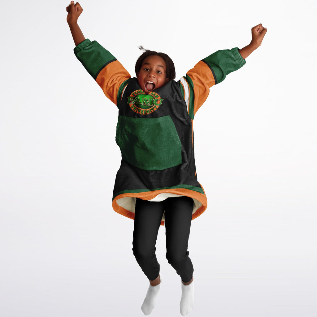Youth FAMU Rattlers Black Oversize Game Day Lounge Hoodie